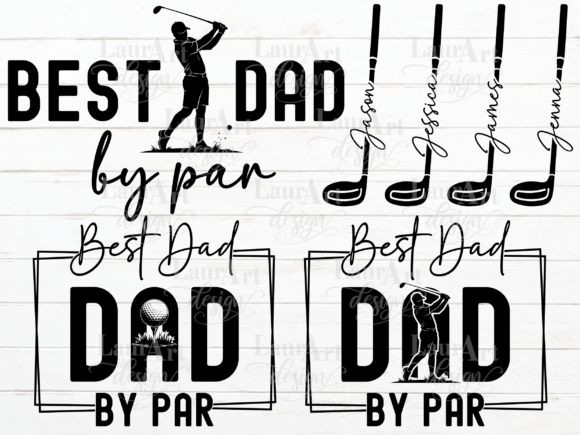 Best Dad by Par Golf Dad Graphics & T-Shirt Designs