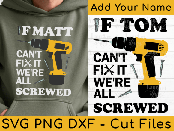 Custom Father’s Day Graphics: “If Dad Can’t Fix It” T-Shirt Designs