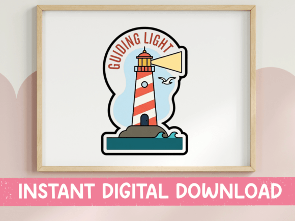 Guiding Light Lighthouse Graphics for T-Shirt Designs