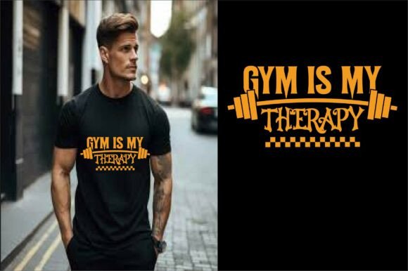 Gym is My Therapy Graphics & T-Shirt Designs