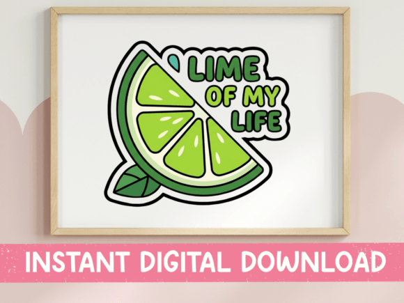 Lime of My Life Lime Wedge Sticker: Graphics for T-Shirt Designs